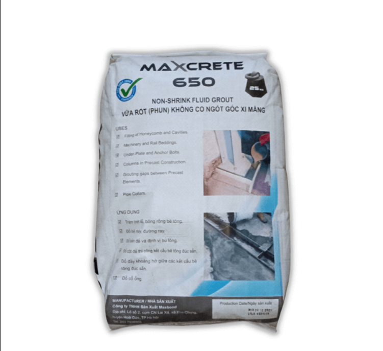 Maxcrete 650 - Vữa rót không co ngót