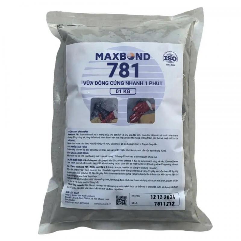 Maxbond 781 – Vữa đông cứng nhanh trong 1 phút chặn dòng nước thấm rò rỉ