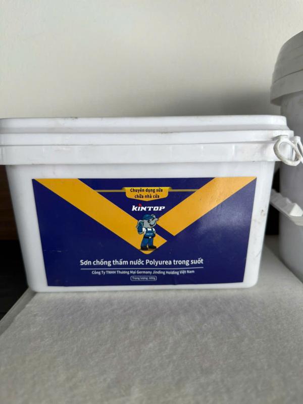 Sơn chống thấm trong suốt không phá vỡ gạch KINTOP 600gr & 1,5kg