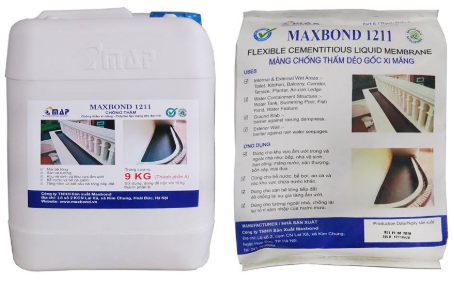 Quy trình thi công chống thấm bằng vật liệu gốc xi măng hai thành phần Maxbond 1211 có lưới gia cường